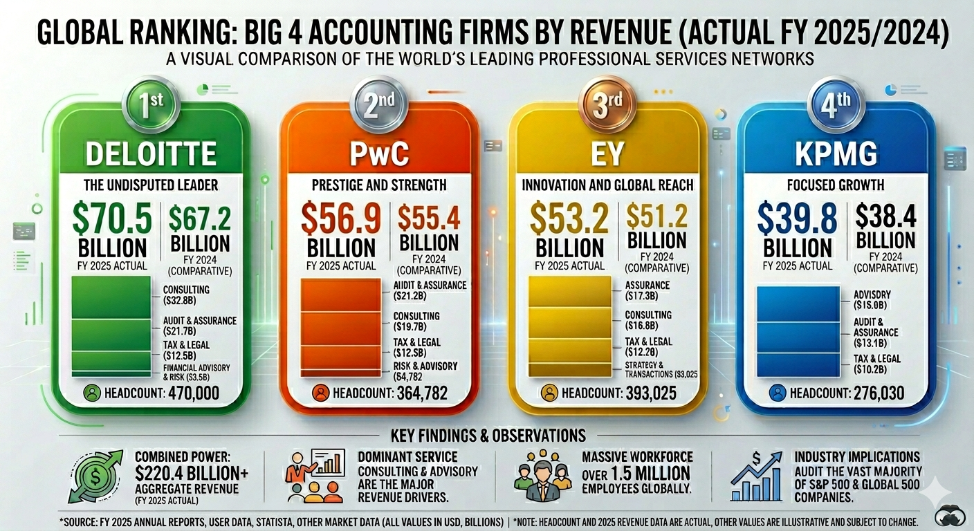 Big Four Ranking Big 4 Accounting Firms Ranking (2024 Edition) (Who Is The Best??)